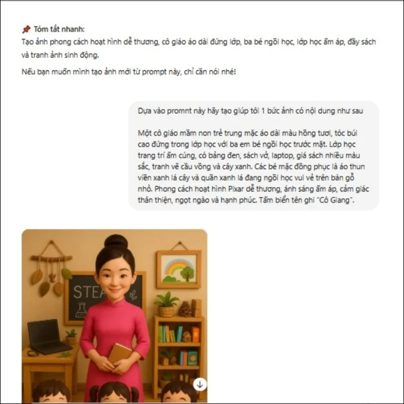 Prompt rõ ràng về chủ thể, bối cảnh, phong cách và ánh sáng giúp AI tạo ảnh gần với ý tưởng hơn
