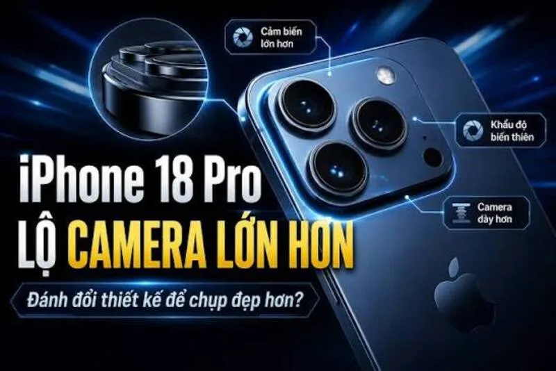 Camera khẩu độ biến thiên giúp kiểm soát ánh sáng và độ sâu trường ảnh tốt hơn.