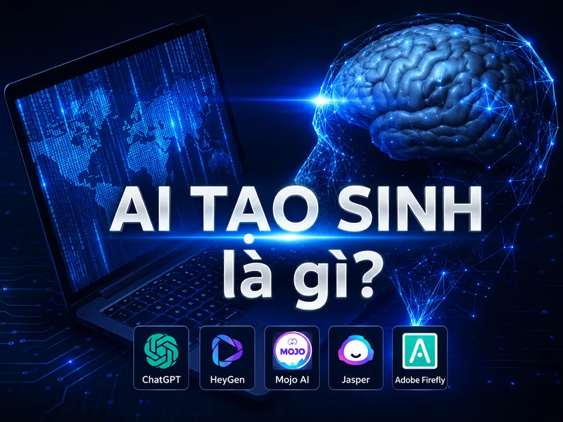 AI tạo sinh là công nghệ có thể tạo văn bản, hình ảnh, video, âm thanh và mã lập trình từ yêu cầu của người dùng
